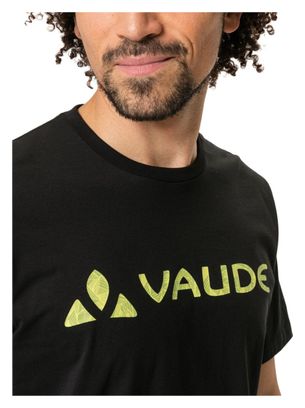 T-Shirt Vaude Logo Noir/jaune