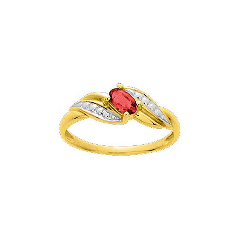 Bague Femme - rubis - Or 18 Carats