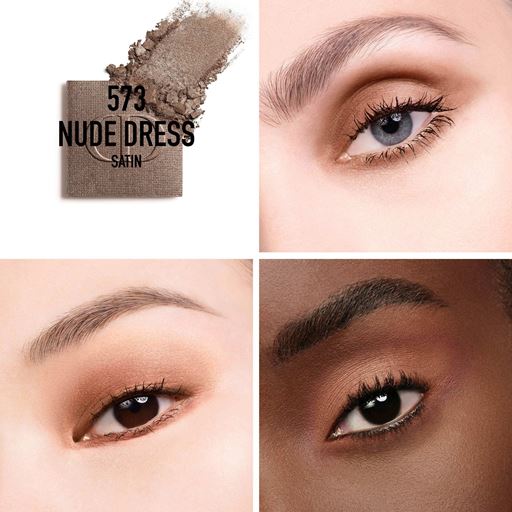 Dior Diorshow Mono Couleur High-Color and Long-Wear Eyeshadow, 573 Nude Dress