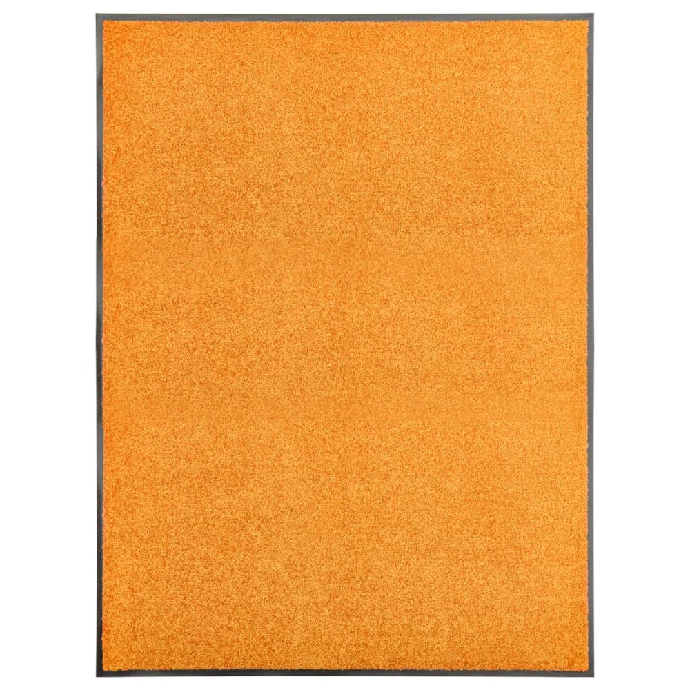 Paillasson lavable orange 90x120 cm
