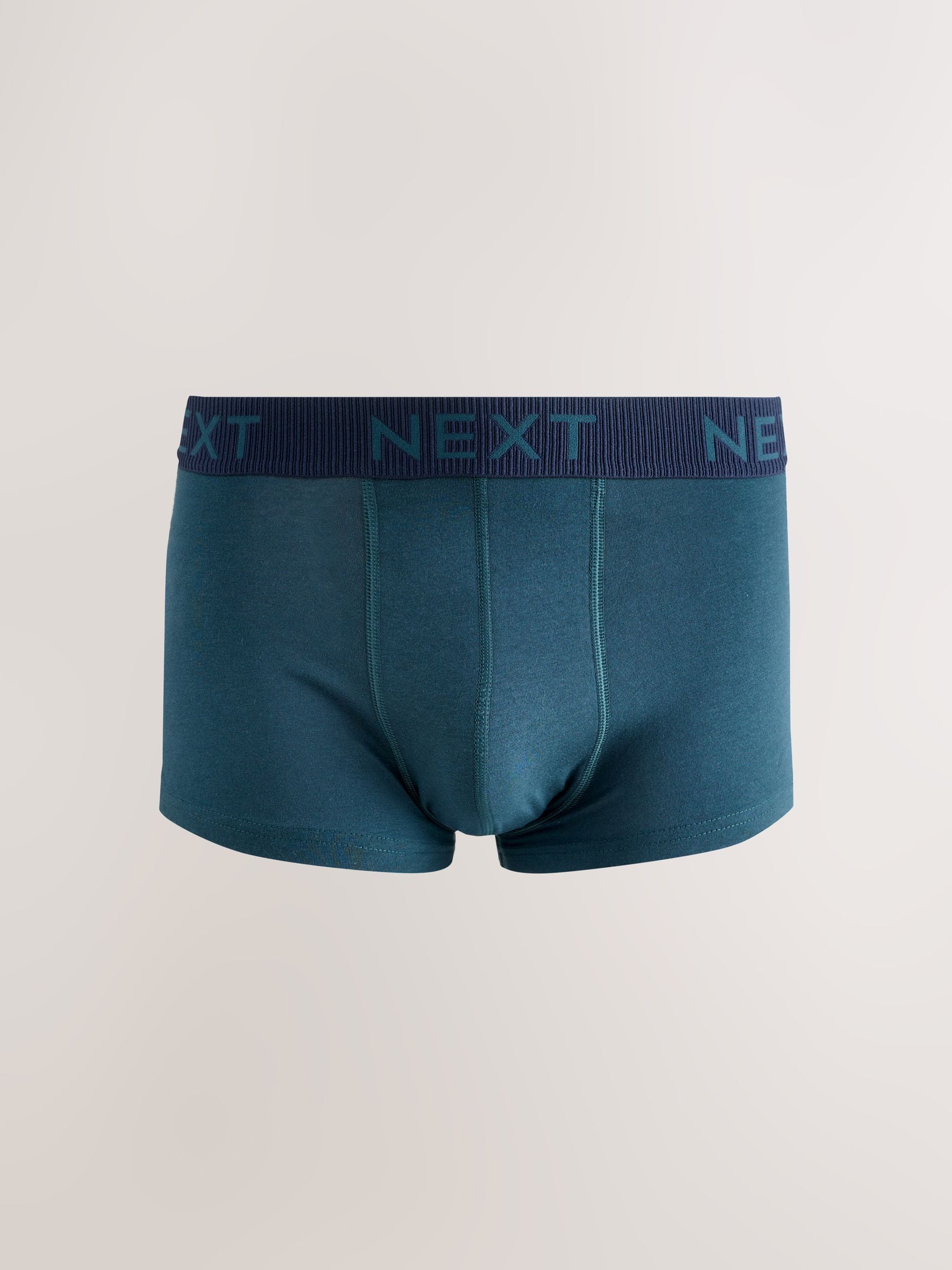 Roze/blauw/groen marineblauwe tailleband met textuur - Hipster boxers van katoenrijke mix