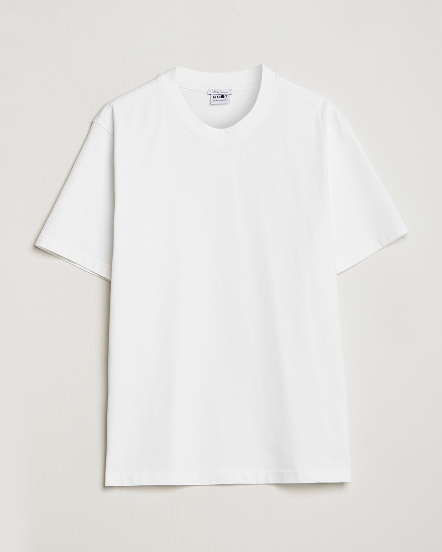 NN07 Adam Pima Crew Neck T-Shirt White