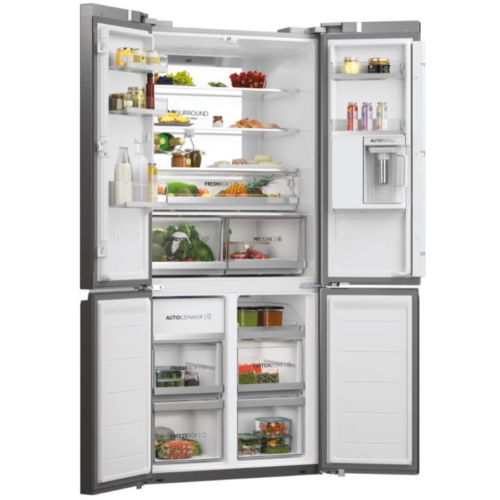 Haier Side-by-Side Multi Door CUBE 83 SERIE 7 HCW7819EHMP Platinum Inox - interner Wassertank