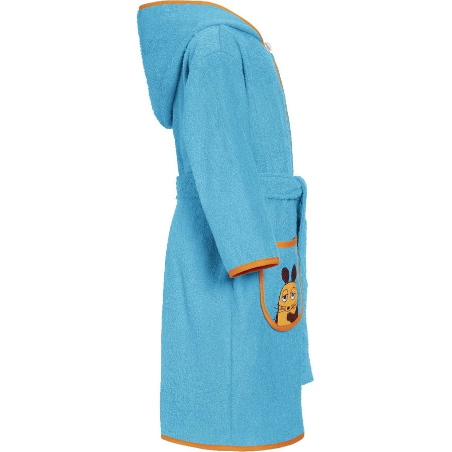 Playshoes Frotte-Bademantel Die Maus aquablau