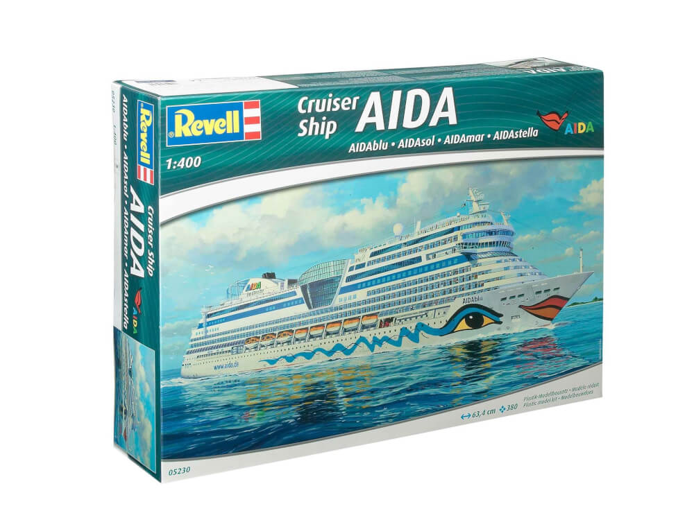 REVELL 05230   Modellbausatz Cruiser Ship AIDAblu, AIDAsol, AIDAmar, AIDAstella 1:400, ab 12 Jahre