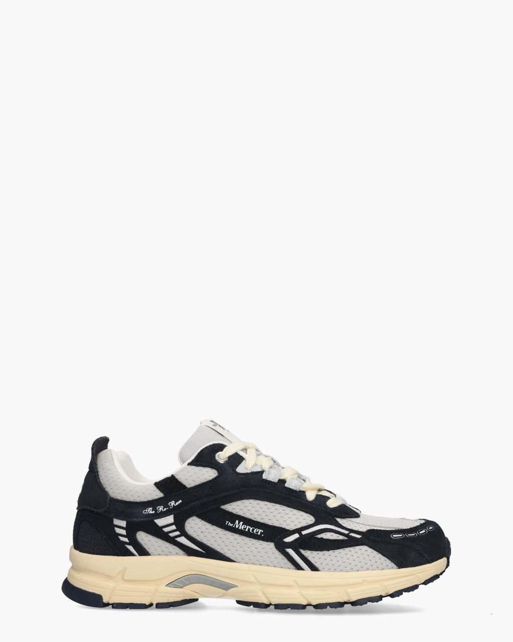 Mercer Amsterdam The Re-Run Vintage Lichtgrijs/Donkerblauw Herensneakers