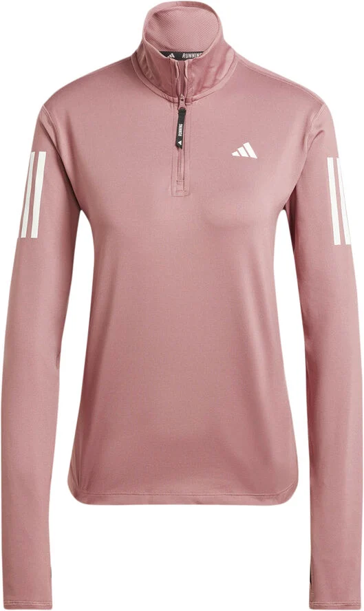 adidas Own The Run Half Zip Sweatshirt Pink