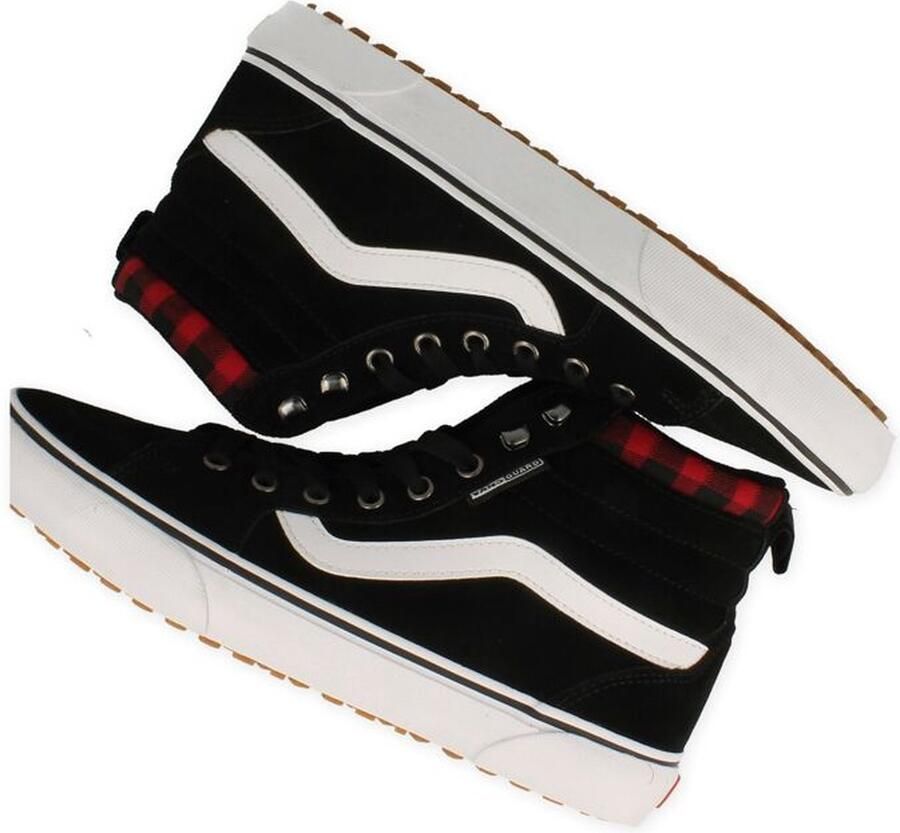 VANS Filmore Hi Guard sneakers zwart wit rood