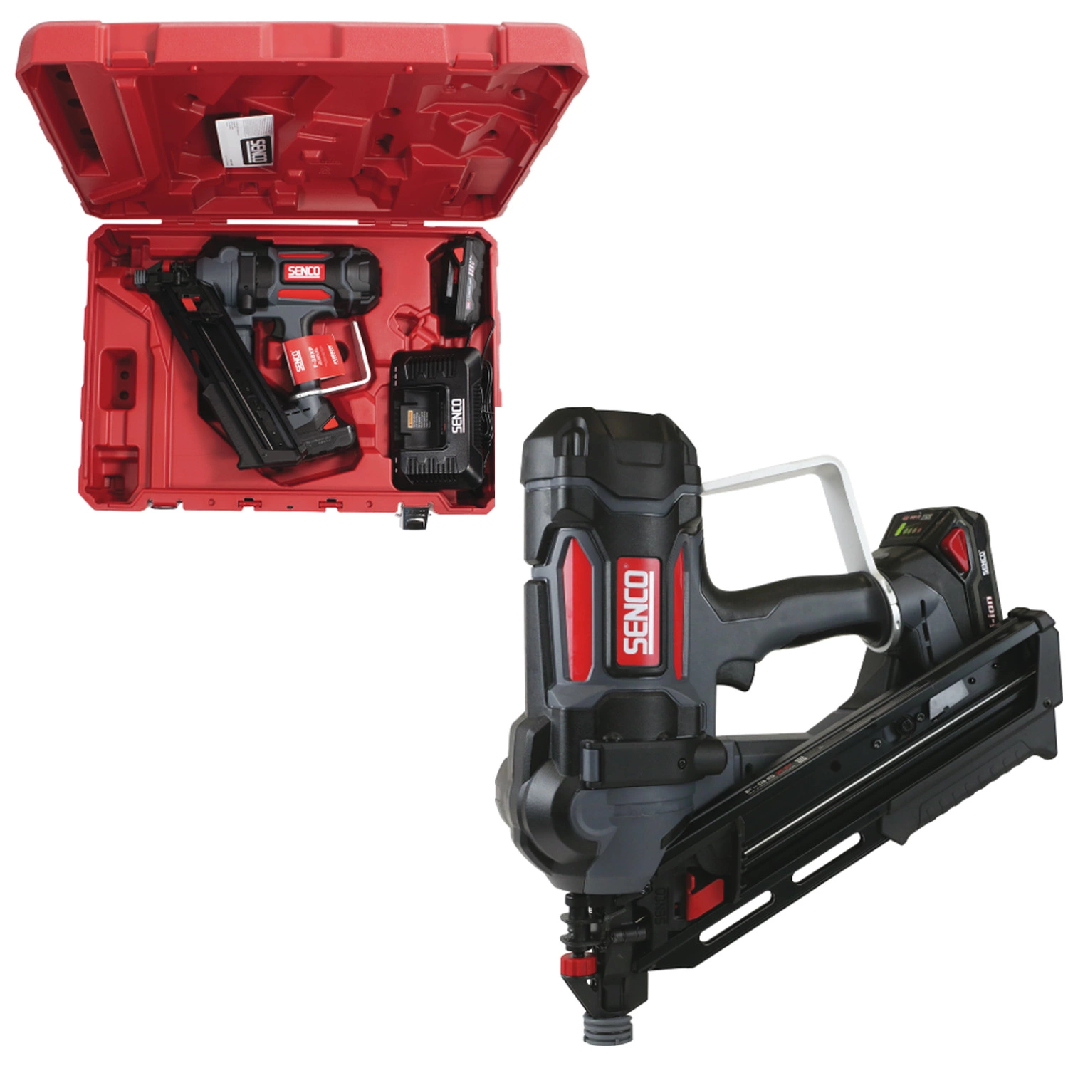 Senco F-35XP 18V Li-Ion accu tacker set (2x 3,0Ah) in koffer - 2,8-3,8mm