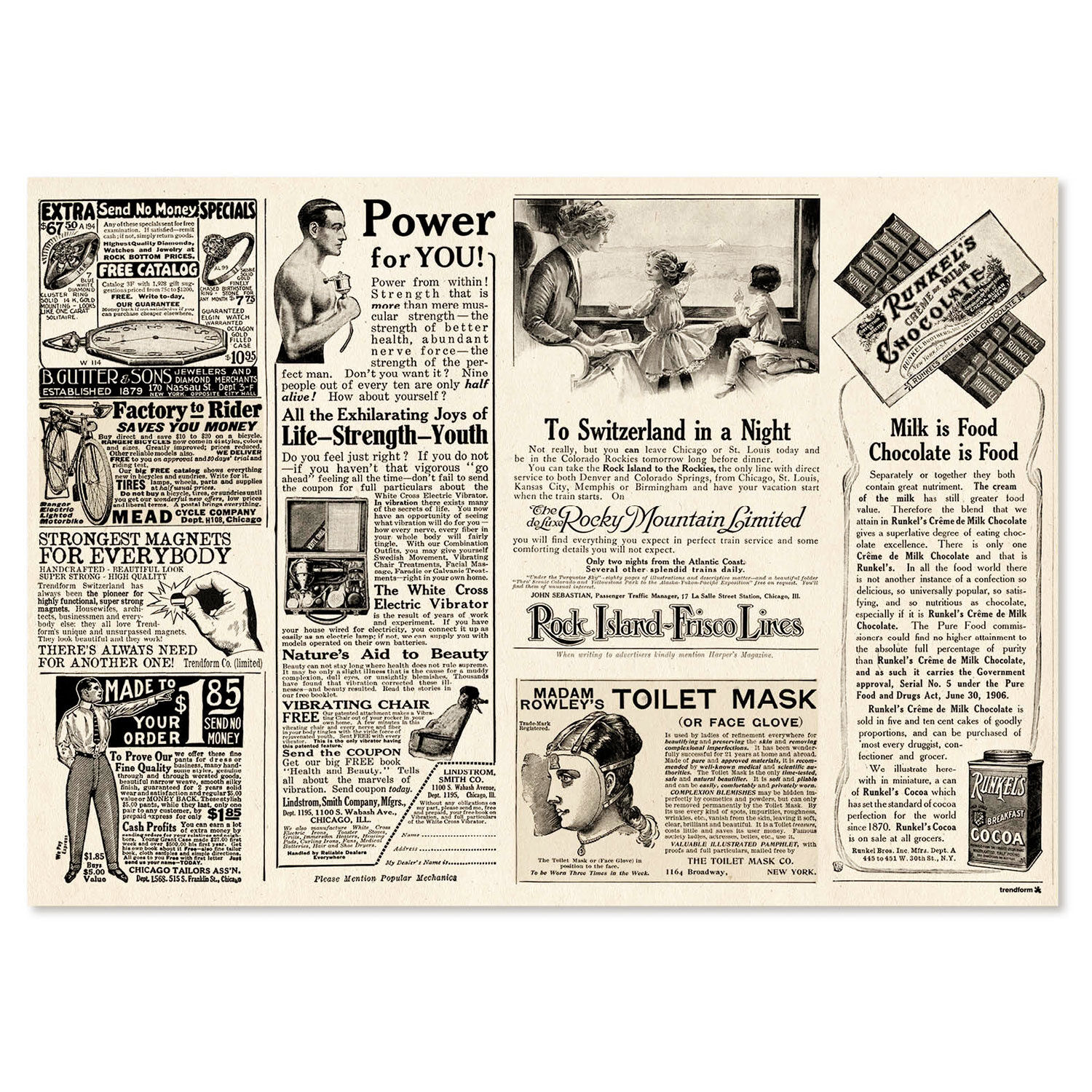 Papiertischset Newspaper