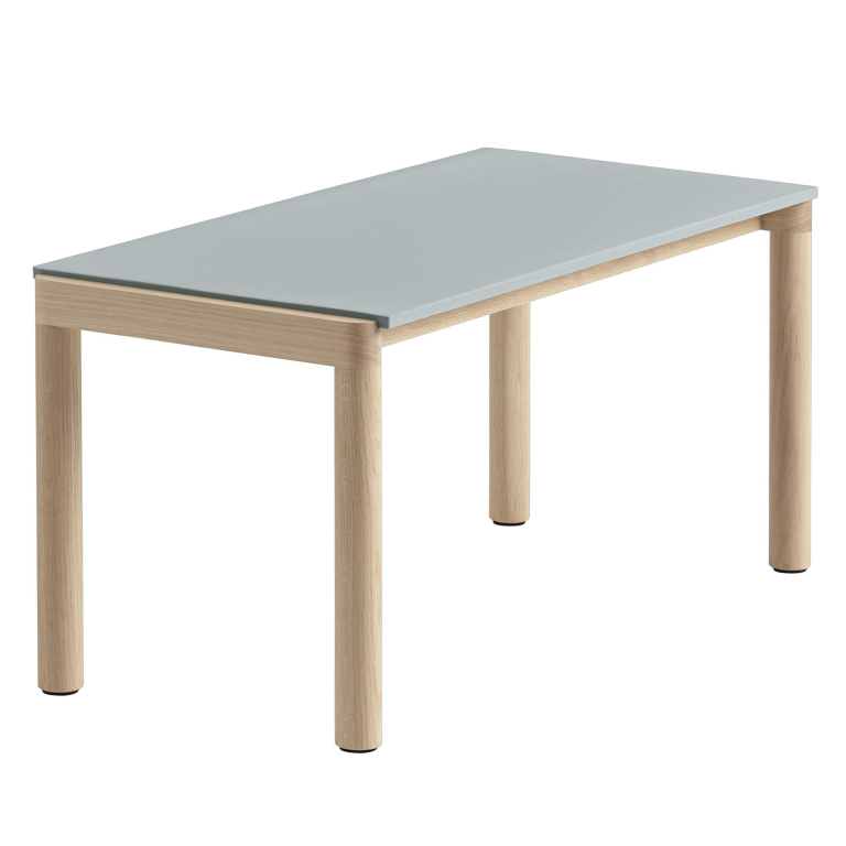 Muuto Couple salontafel 40x84 plain eiken pale blue