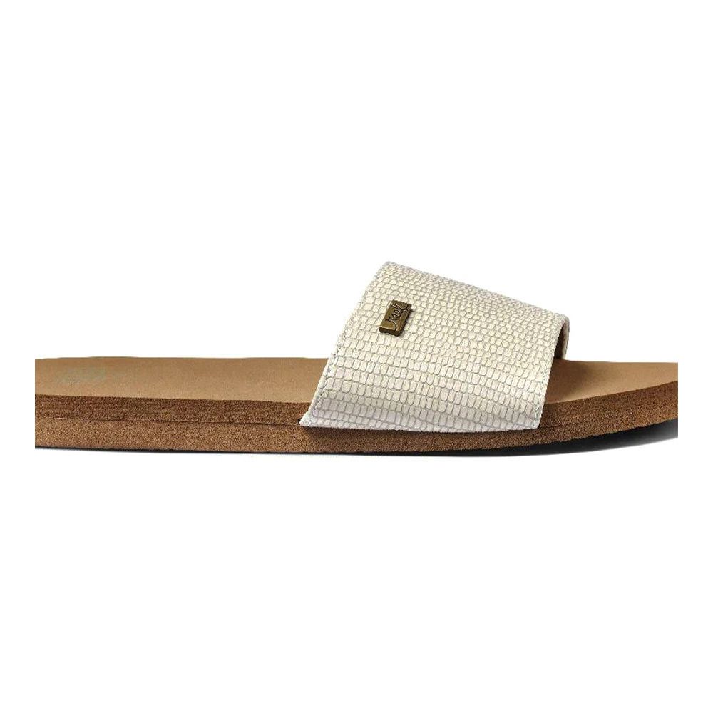 Reef BLISS NIGHTS SLIDE - Sandales Femme white/tan