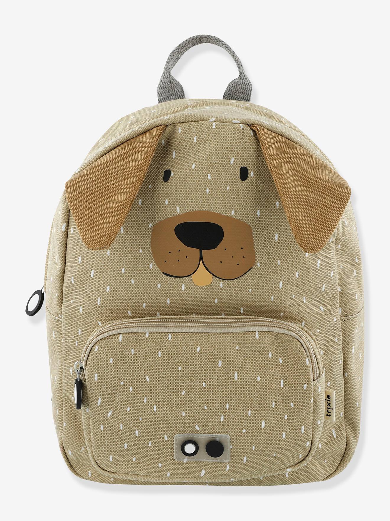 Mochila TRIXIE com estampa de animais, amarelo escuro, lisa.