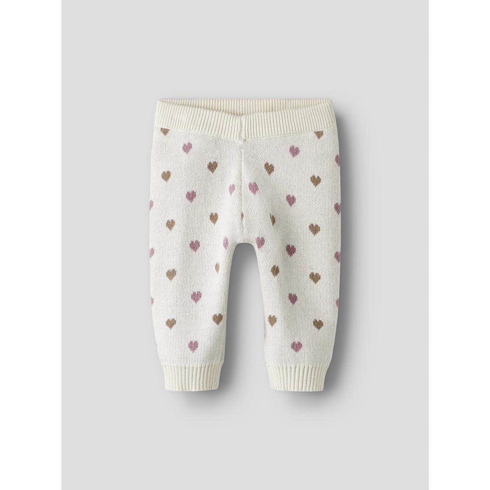 Køb Lil'Atelier Turtledove Sepia Tint Nbfsaran Strik Bukser Heart Lil