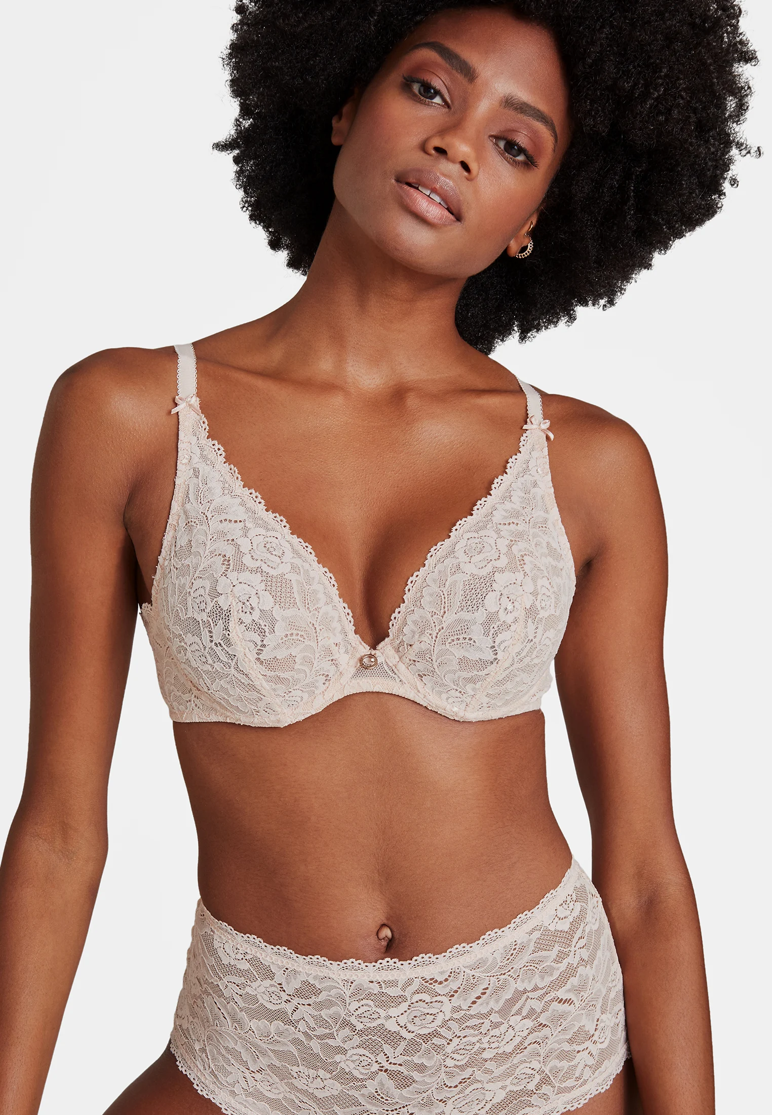 ROSESSENCE - Soutien-gorge triangle avec armatures | Beige