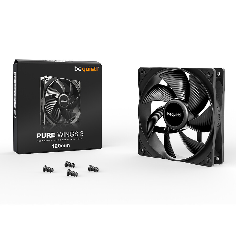 be quiet! Pure Wings 3 120 mm - Noir