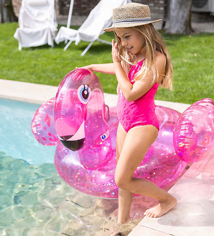 Schwimmen Essentials Badetier - 150 cm - Neon Flamingo