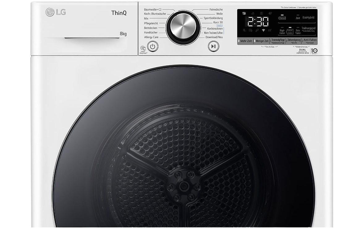 LG Wärmepumpentrockner »RT80V9W Links/Wechselbar«