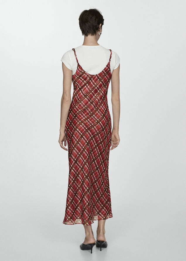 MANGO Check long dress 76