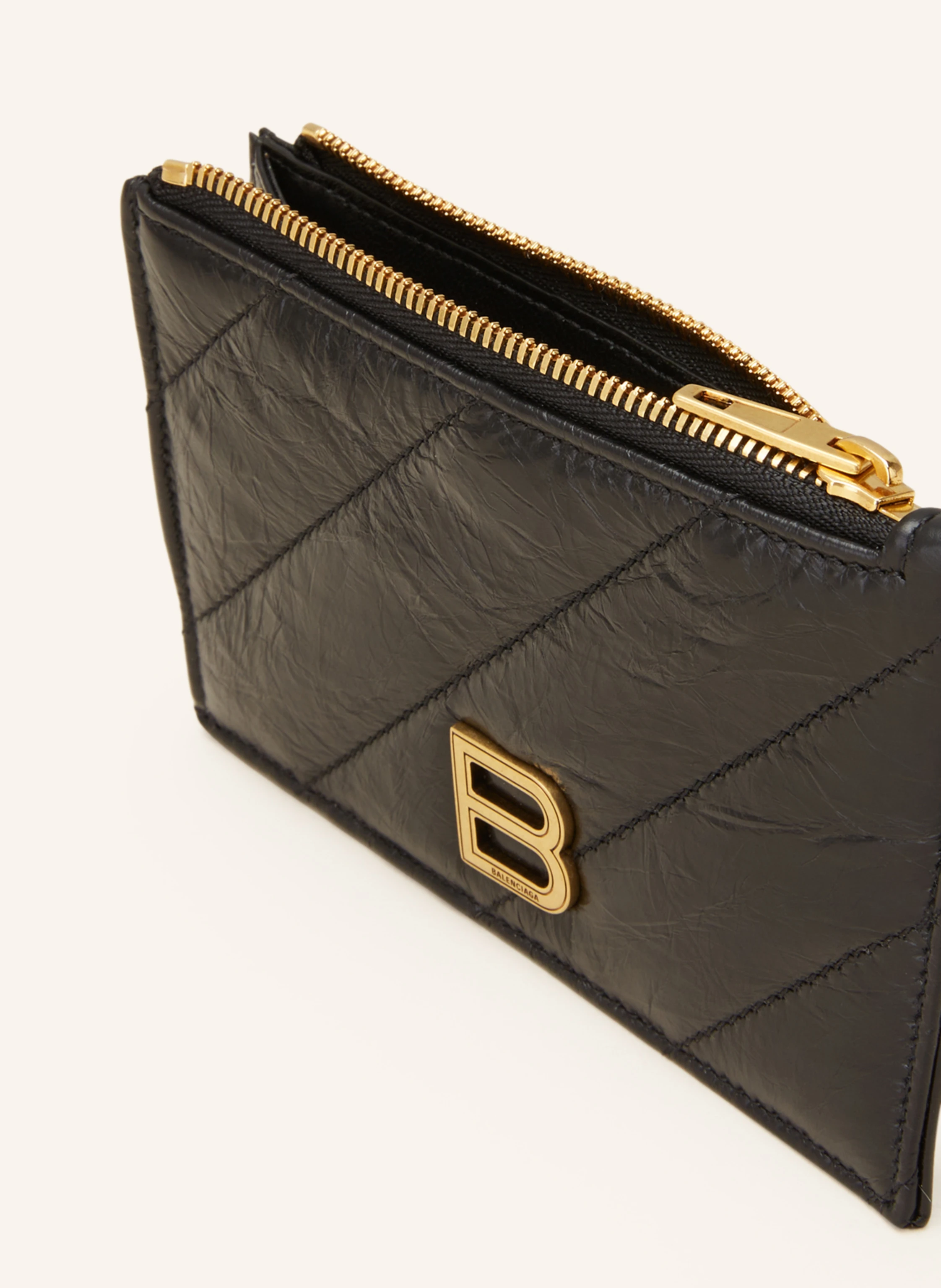 BALENCIAGA Kartenetui CRUSH mit Münzfach