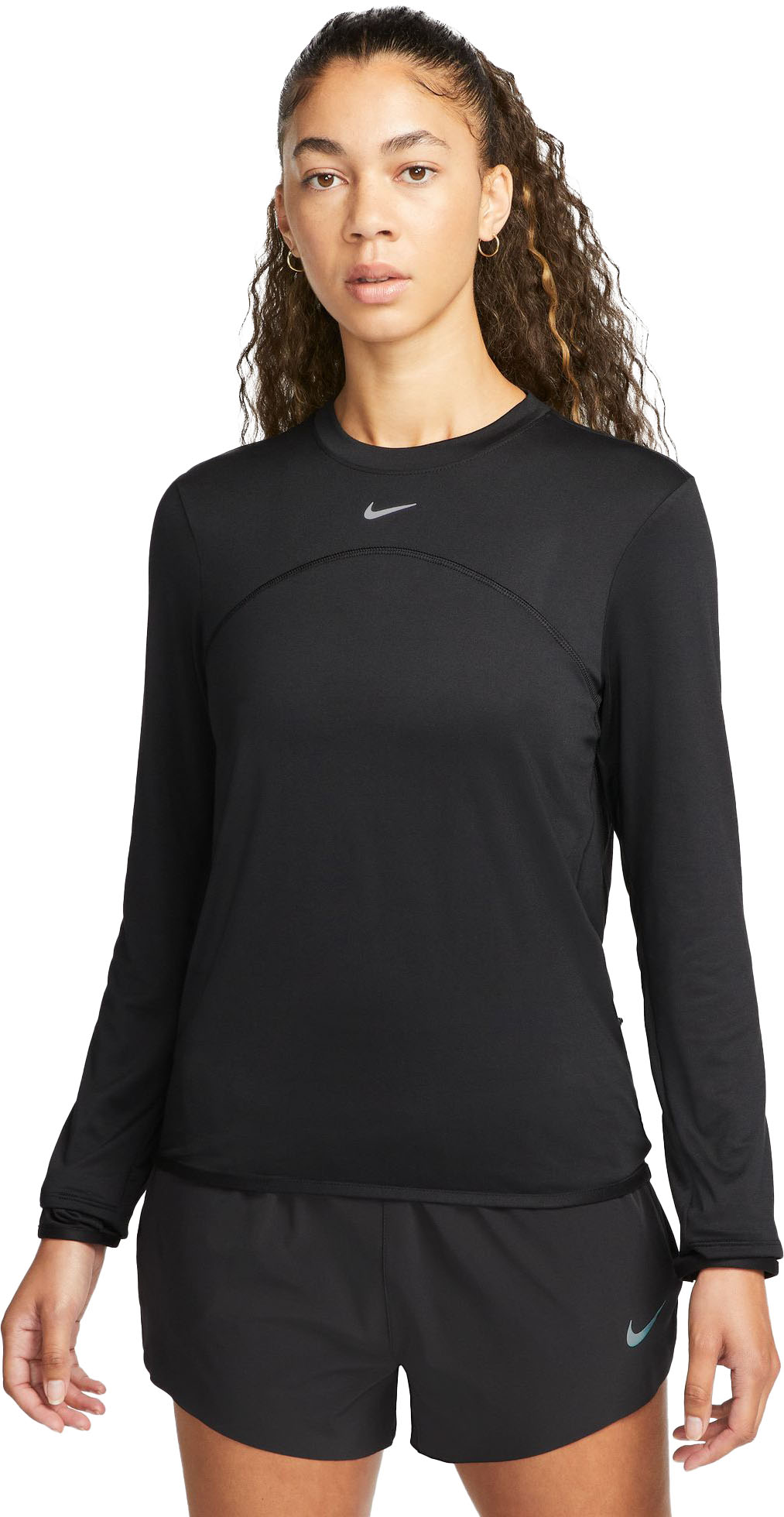 Dri-FIT Swift Element UV Running Top Dame 010/Black/Reflective Silver