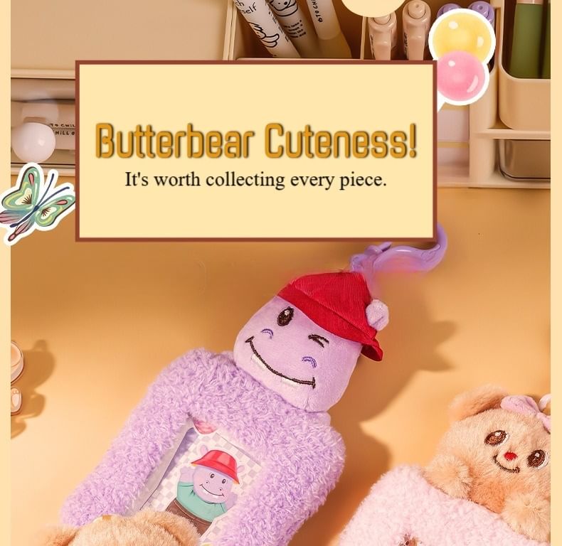 Butterbear - Butterbear Flanel Kaarthouder Tas Charm