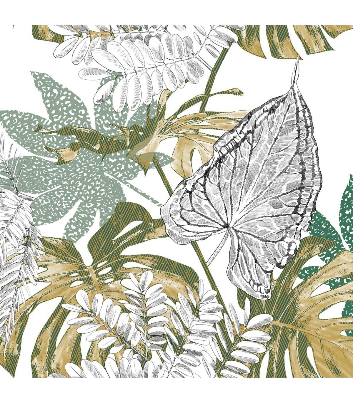 PARURE IMPRIMEE MONSTERA 240X220CM