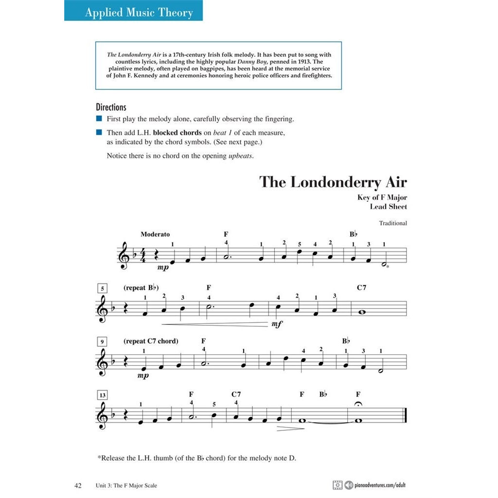 Hal Leonard Adult Piano Adventures All-in-One Book 2 Spiral Bound pianoboek met online media