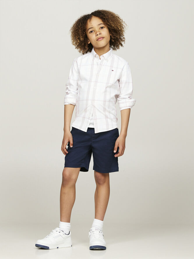 Tommy Hilfiger CHECK REGULAR SHIRT LS Red check