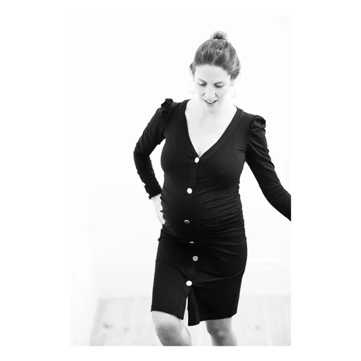 Paloma Collection Robe de Grossesse Sofia | Noir