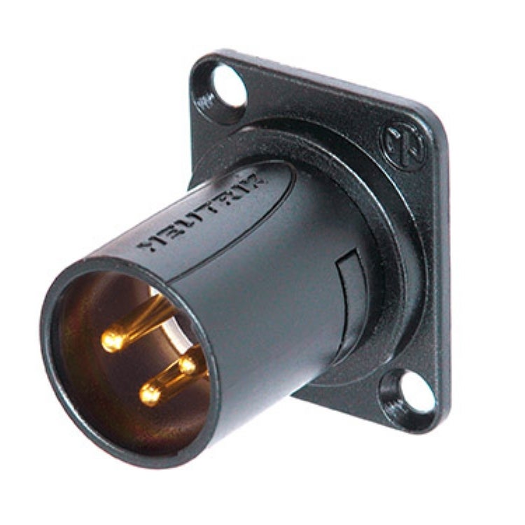 Neutrik NM 3 MD B XLR chassisdeel male