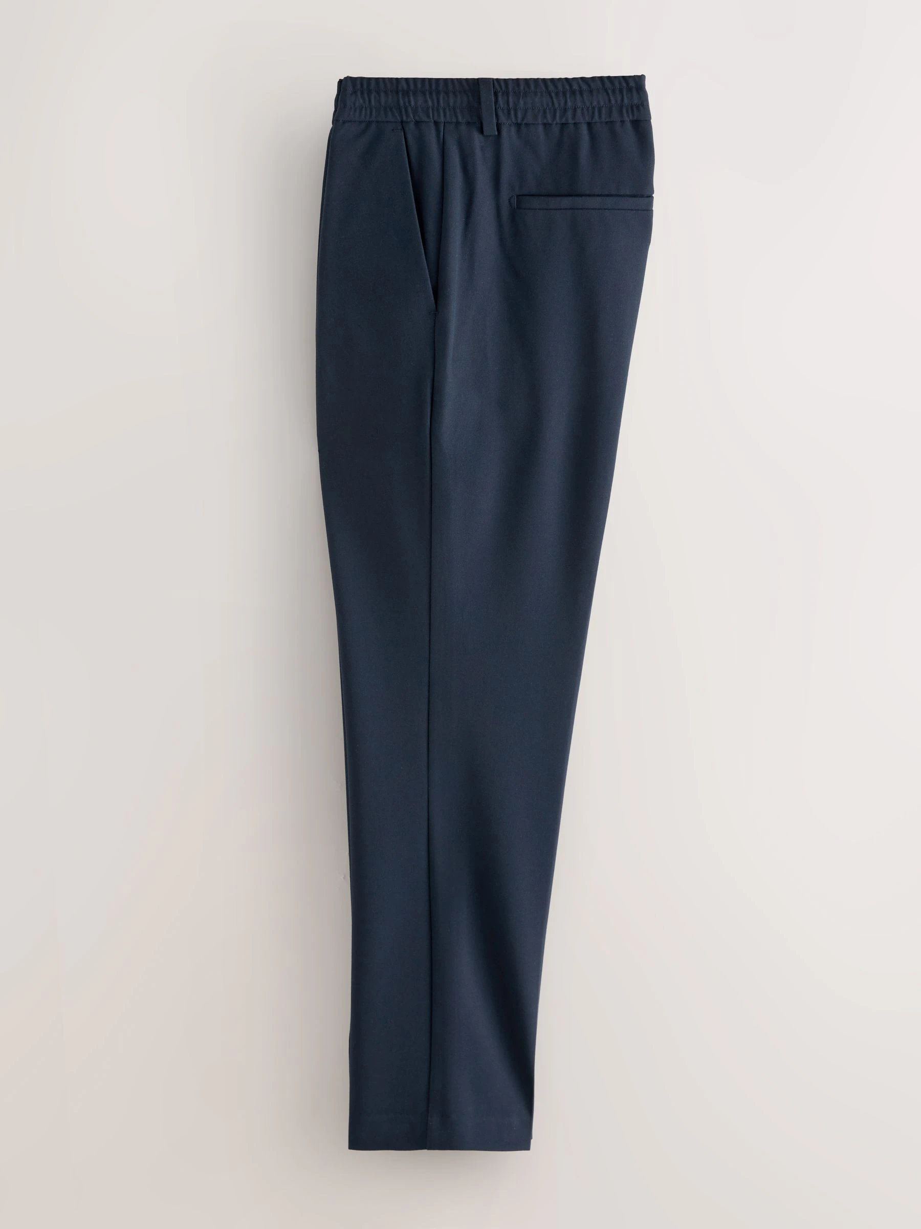 Donkerblauw - Slim fit stretchy Broeken met intern trekkoord