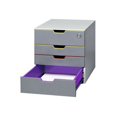 Durable Varicolor Safe - Module de classement 4 tiroirs - multicolore