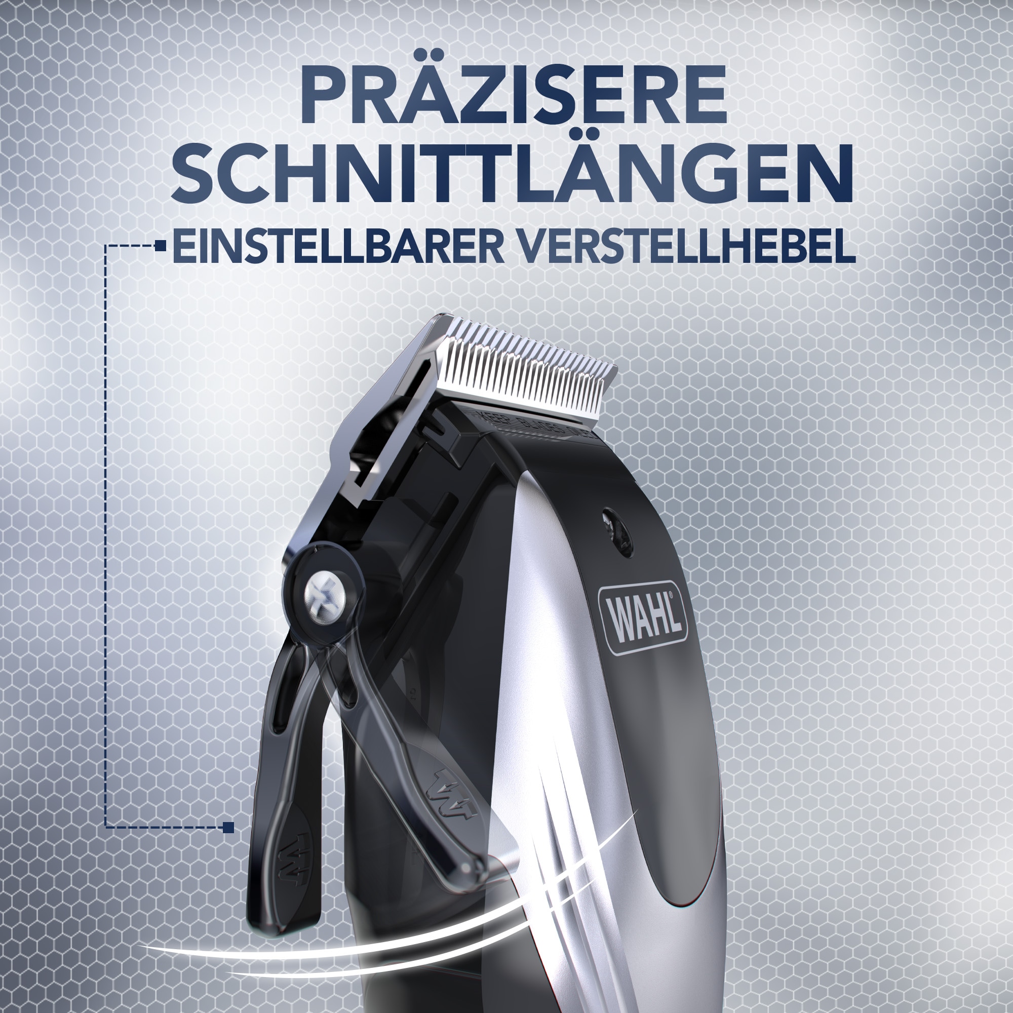 Wahl Haarschneider »Rapid Clip« 13 Aufsätze Schnellgleitende Klinge, Einstellbarer Verstellhebel, Leichtes Design