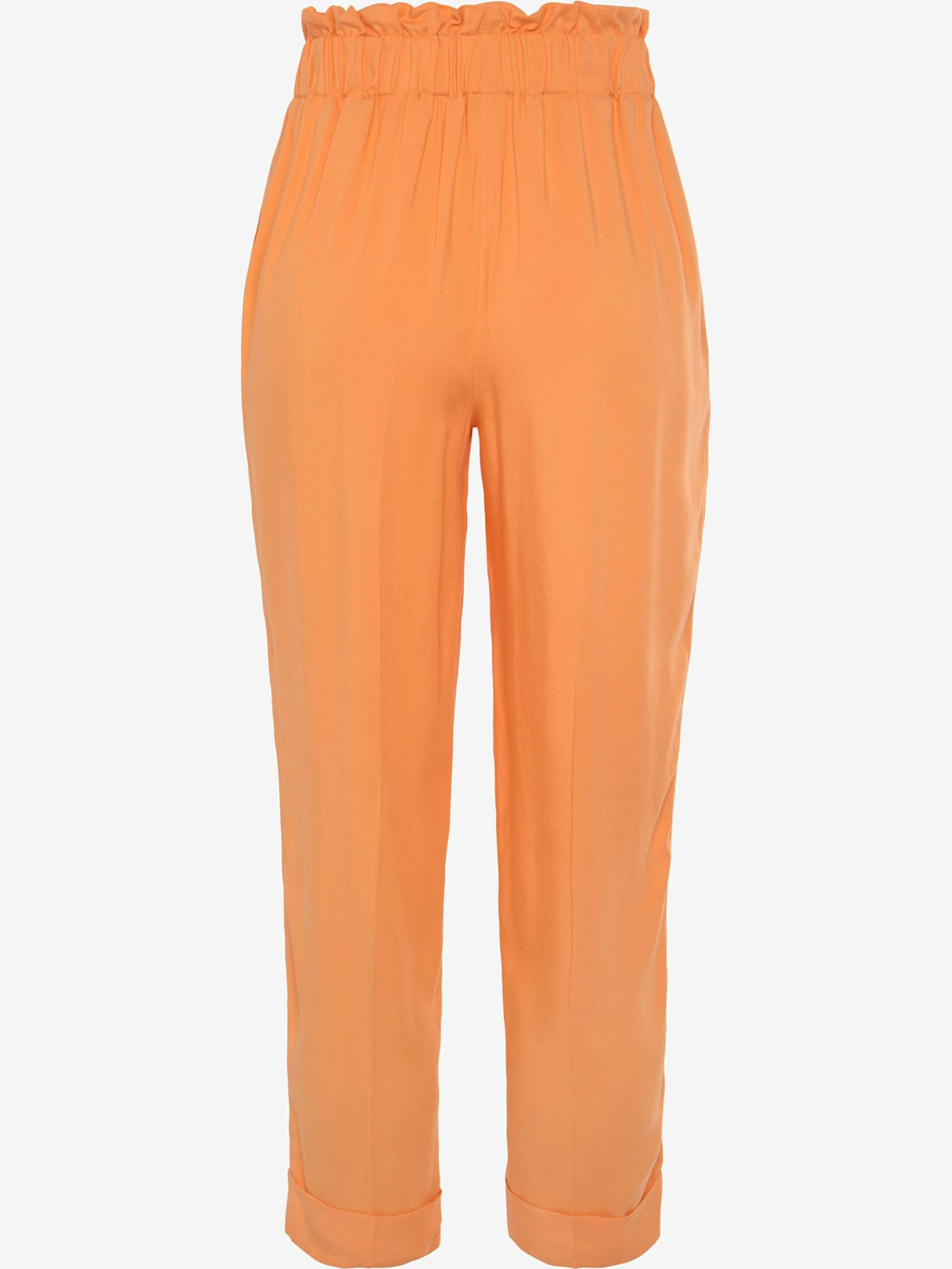 Pantalon paperbag léger avec ceinture élastique