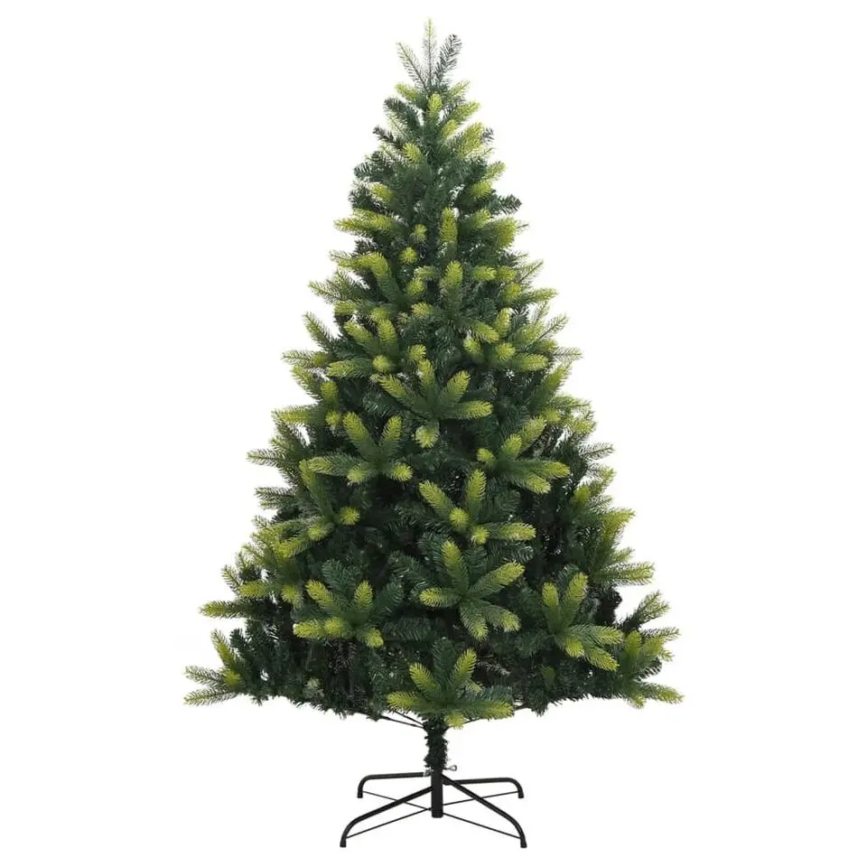 vidaXL - Gescharnierde Kunstkerstboom - Groen - 210 cm