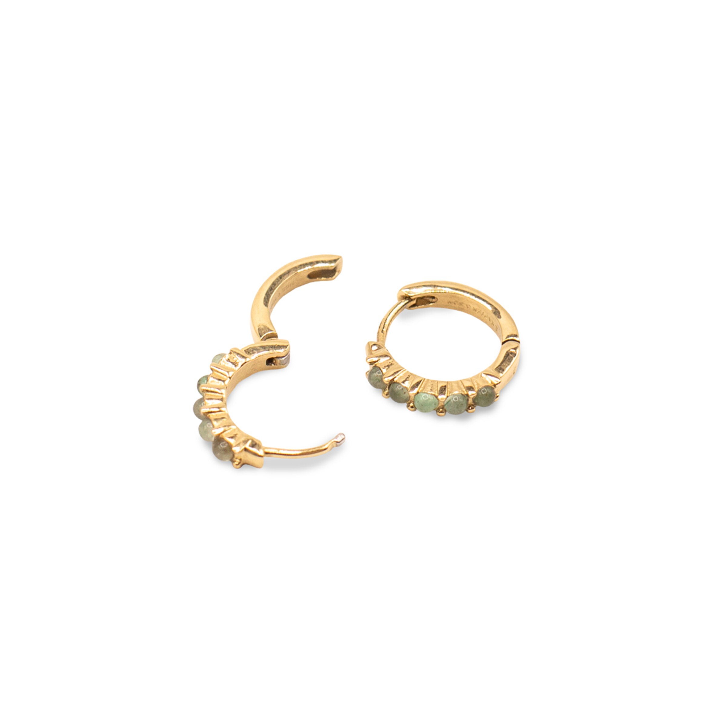 Earring Hoop Harmony Stone Gold