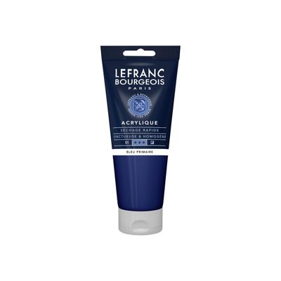 Lefranc Bourgeois - Peinture acrylique - bleu primaire - 200 ml