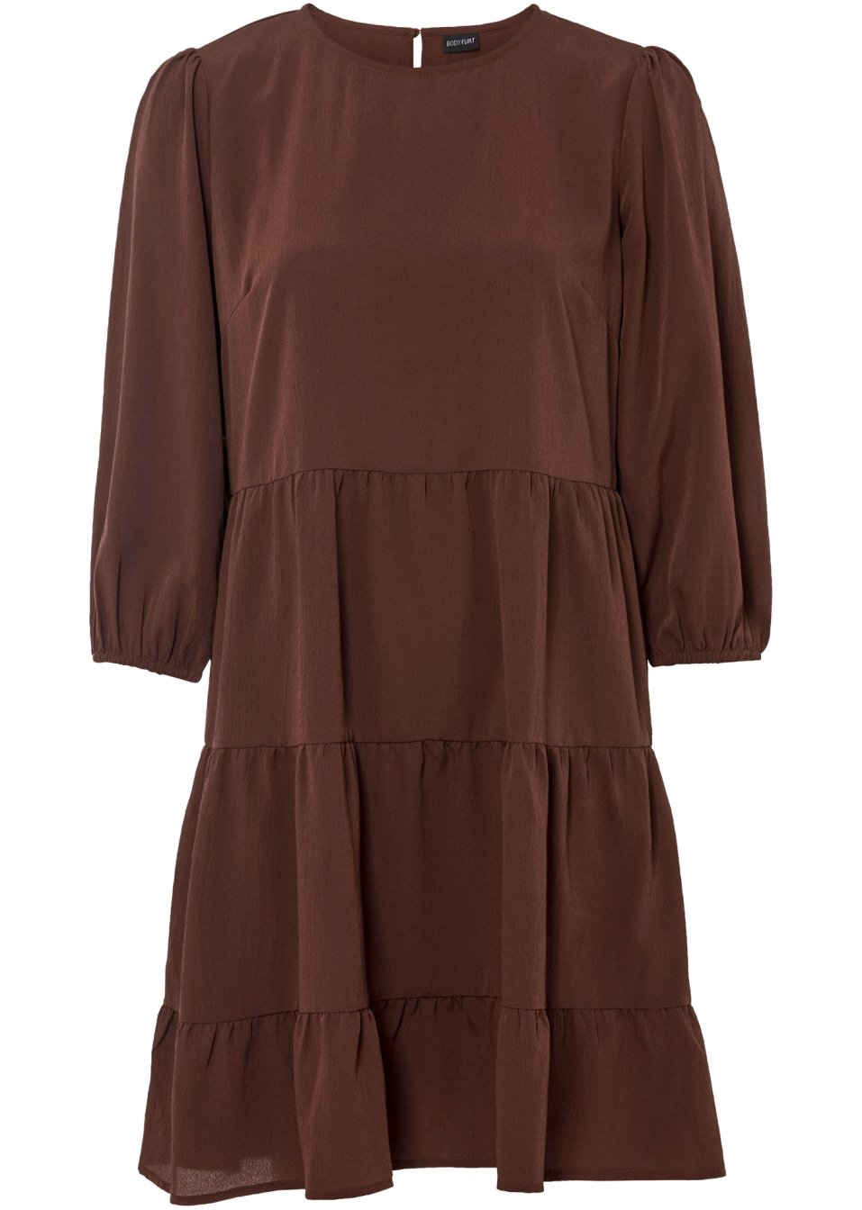 Robe en crêpe à volants
