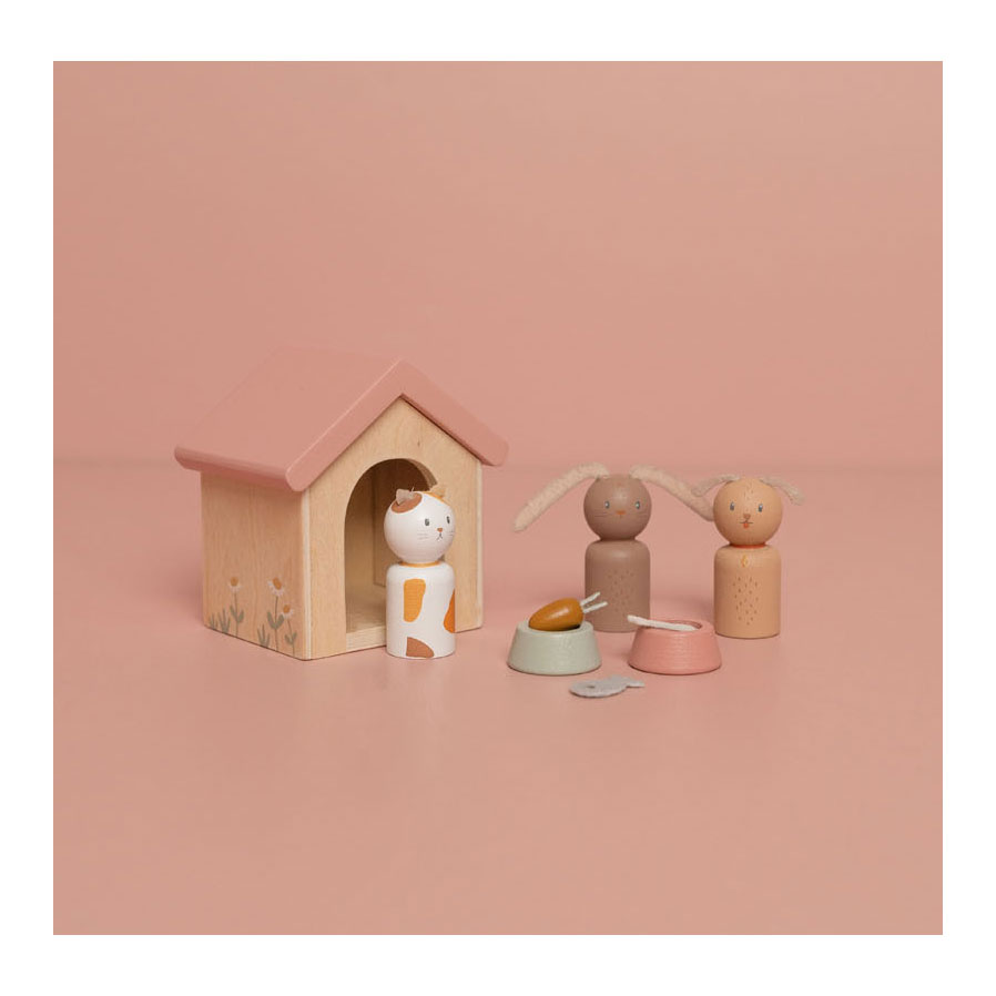 Little Dutch Houten Poppenhuis Uitbreiding - Huisdieren FSC