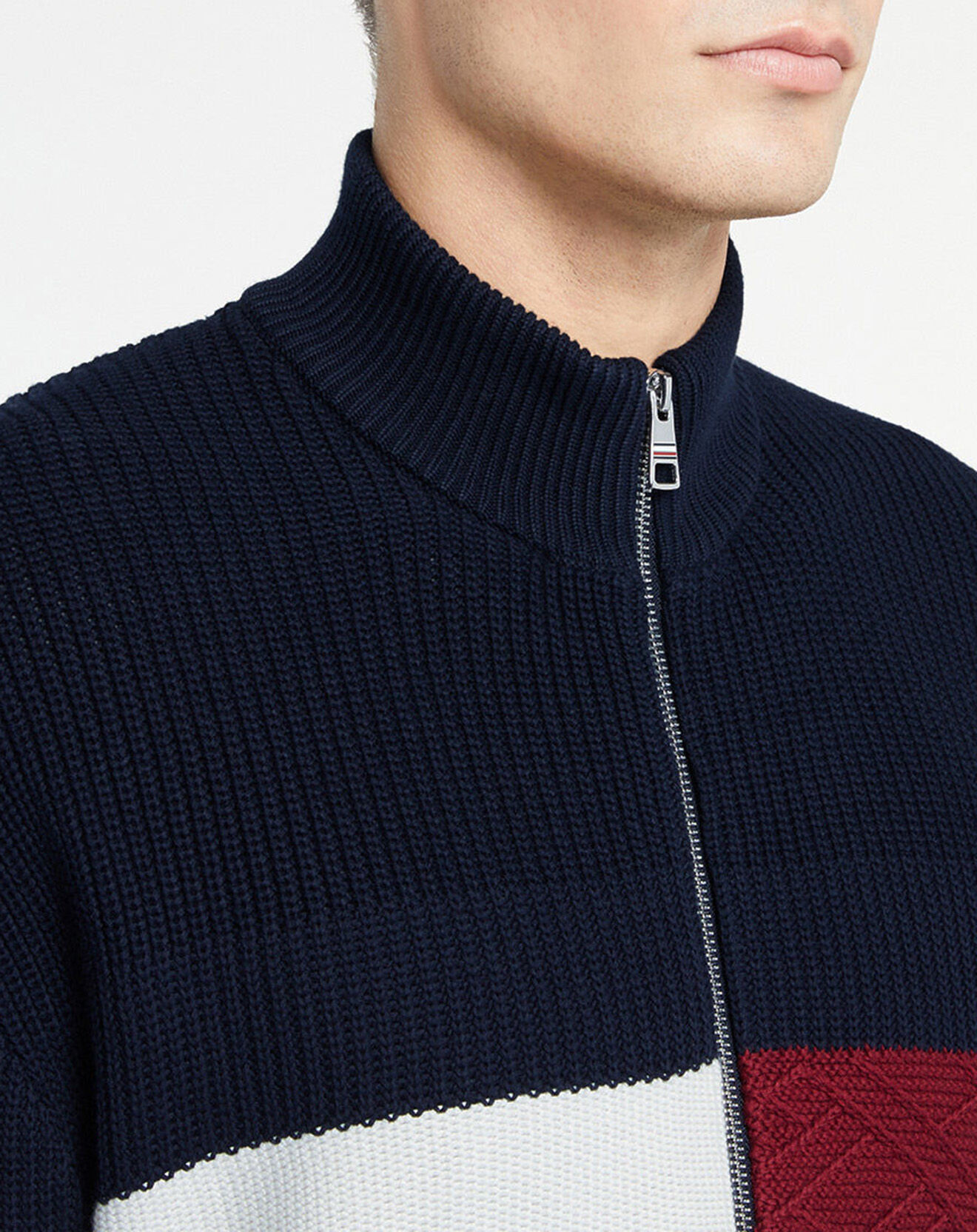 Tommy Hilfiger Gilet Colorblock Striped bleu marine
