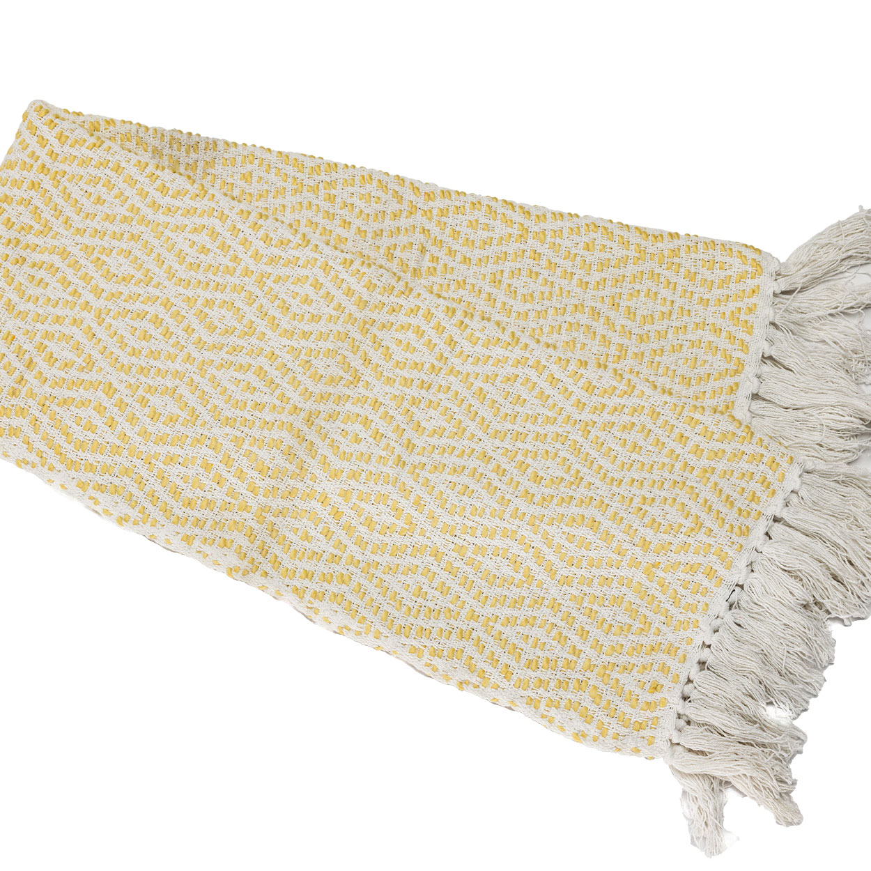 Plaid katoenmix beach yellow
