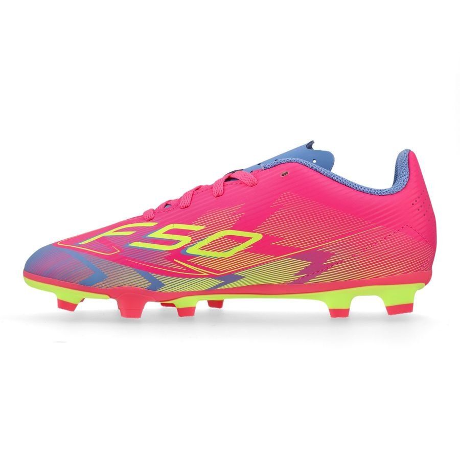adidas F50 Club FxG Mystic Victory - Lucid Pink/Lucid Lemon/Blue Fusion Enfant