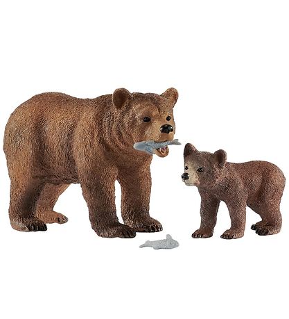 Schleich Wild Life - Grizzly Bj?rn & Unge 42473