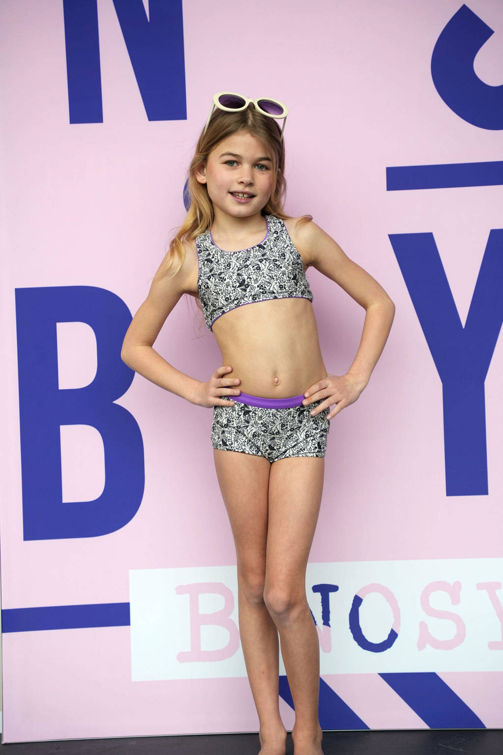 crop bikini paars