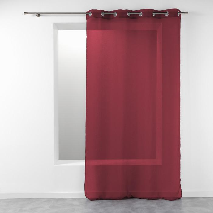 PANNEAU A OEILLETS 140 X 240 CM TELMA BORDEAUX