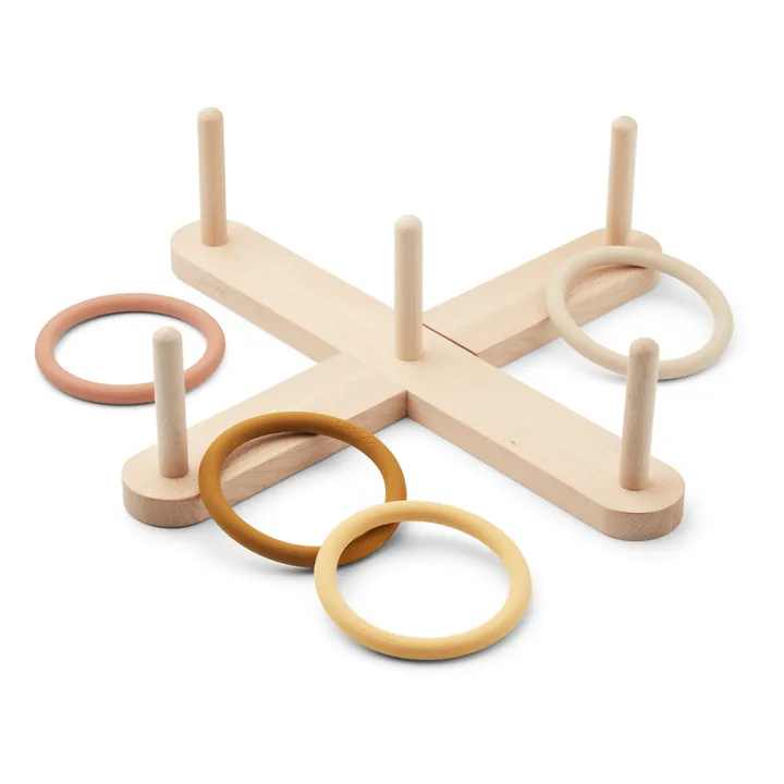 Liewood Jeu de lancer d'anneaux en bois | Rose