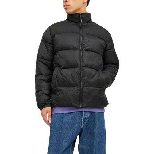Jack & Jones - JJETOBY PUFFER HOOD SN Negro