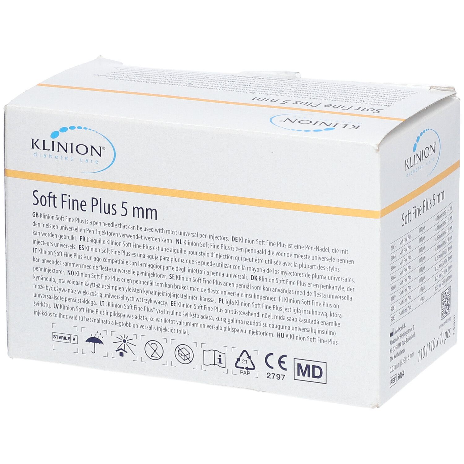 KLINION Soft fine plus Pen-Nadeln 0,23x5 mm 32 G 110 St