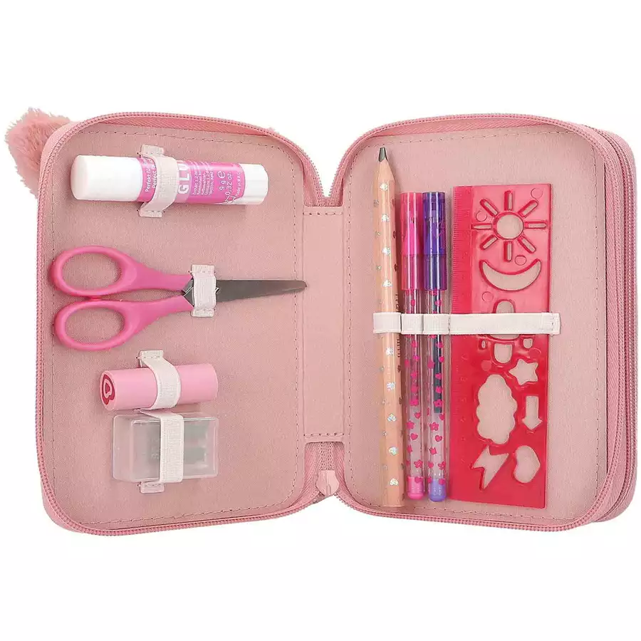 Depesche 2-Fach Federtasche KITTY LOVE Princess Mimi 19 x 12 x 5,5 cm rosa